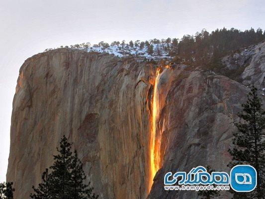 تاریخچه Yosemite Firefall، آبشاری به رنگ آتش